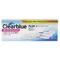 Clearblue Plus Test de Grossesse Classic x2