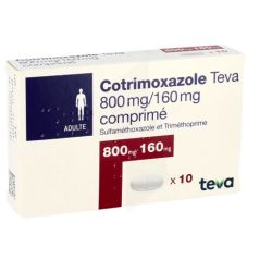 Cotrimoxazol 800/160Mg Teva Cpr10 Ancien Rathiopha