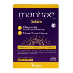 Manhae Solaire Prépare, Active et Prolonge le Bronzage (60 Gélules)