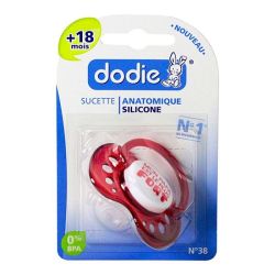 Dodie Sucette Anatomique +18M/1 Croco/Mini Loup/Soleil Gard A38